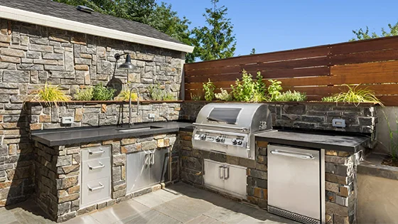 Top outdoor kitchen installation in Peoria, AZ, offering durability, functionality, and aesthetically pleasing outdoor spaces.
